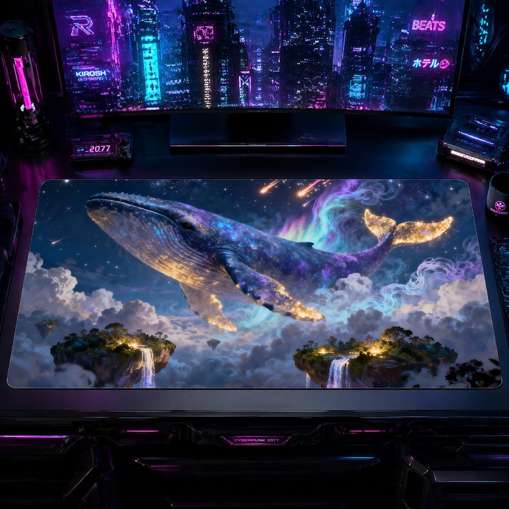 Nature Whale Gaming Mouse Pad  - Desk Setup Natural ulasan dan harga