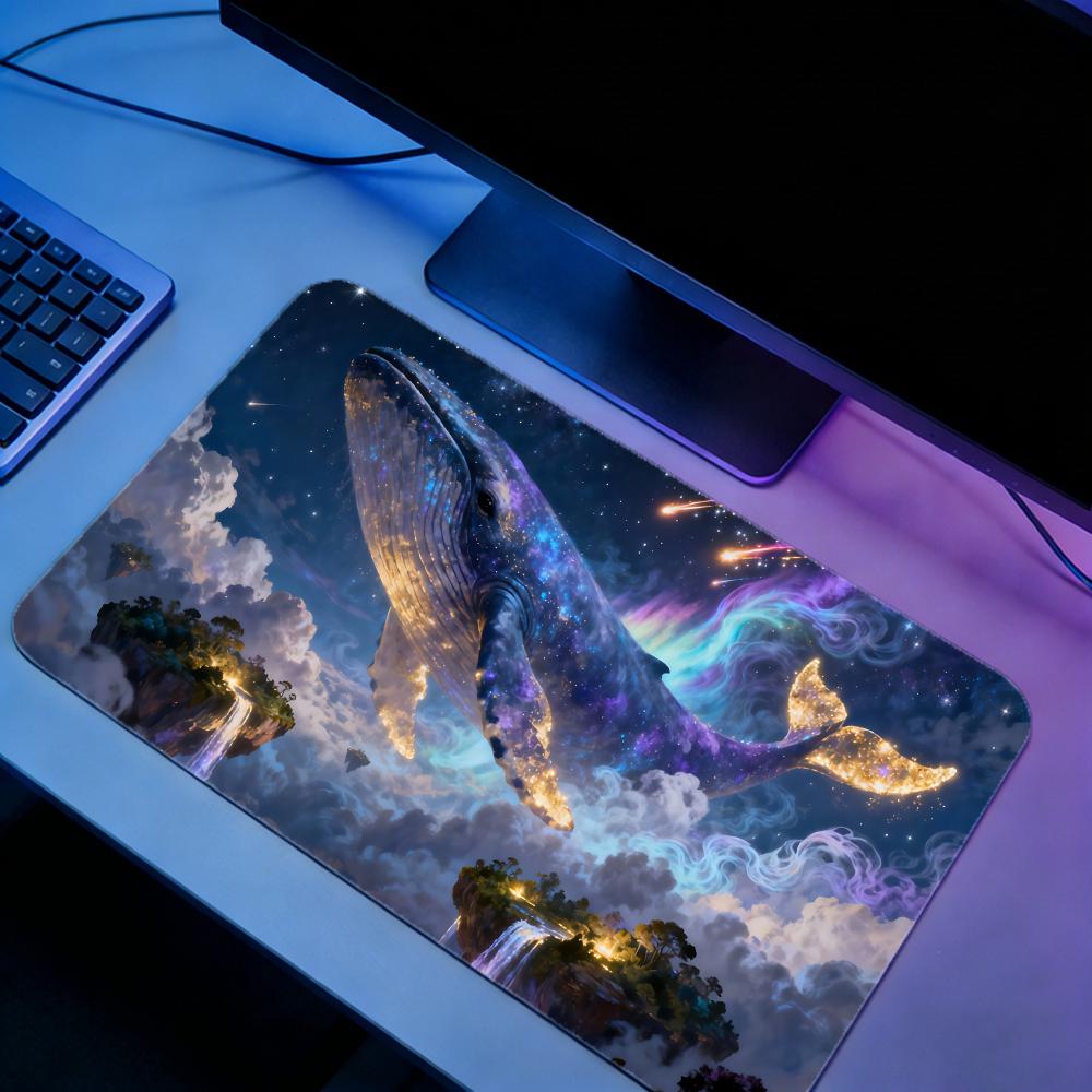 Nature Whale Gaming Mouse Pad  - Desk Setup Natural ulasan dan harga