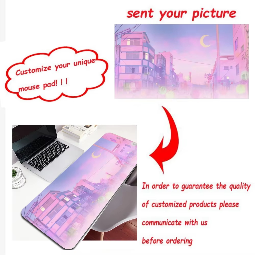 Customized HD Image Print Rubb - Desk Setup Diy ulasan dan harga