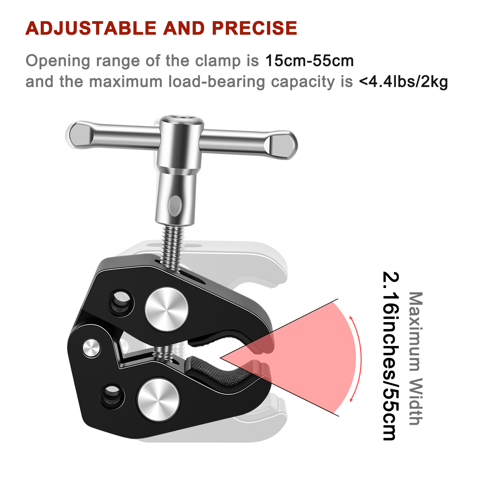Lanxire Aluminum Crab Clip Sup - Monitor Arm Clamp ulasan dan harga
