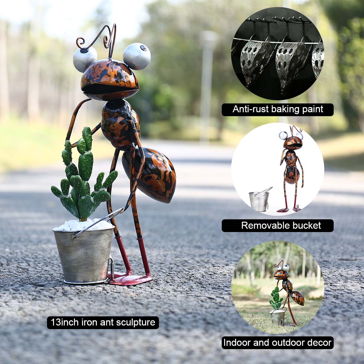 Ants Sculpture Cartoon Ants Ga - Desk Setup Plant ulasan dan harga
