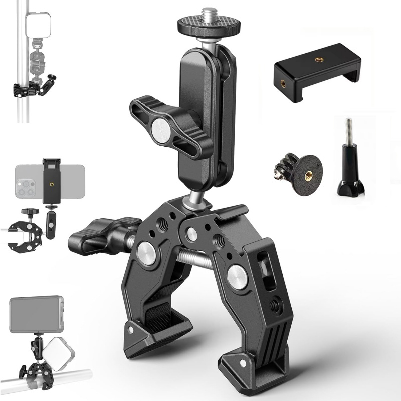 Universal Aluminum Super Clamp - Monitor Arm Clamp ulasan dan harga