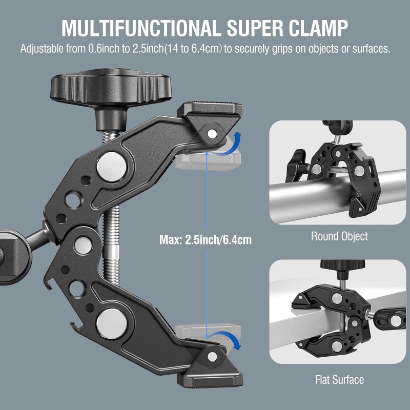 Universal Aluminum Super Clamp - Monitor Arm Clamp ulasan dan harga