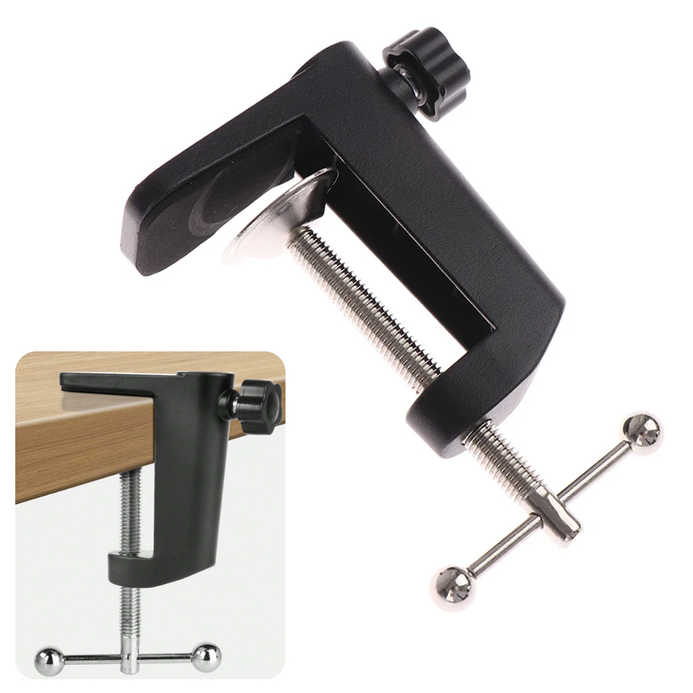C-Shaped Clip Desk Table Mount - Monitor Arm Clamp ulasan dan harga