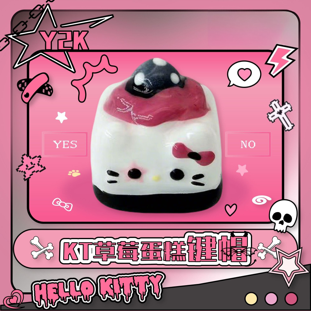 Y2K Kawaii Keycaps Hello Kitty - Desk Setup Girly ulasan dan harga