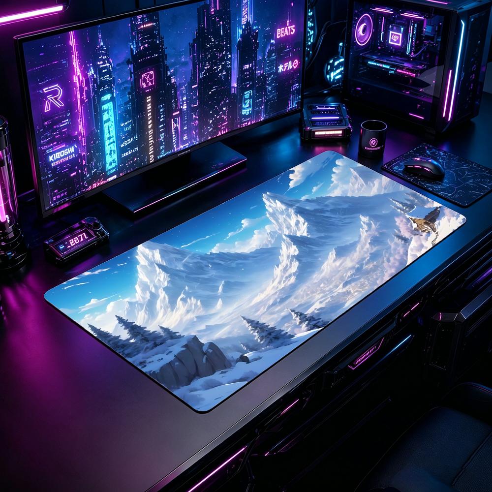 Nature SSnowy mountainser Gami - Desk Setup Natural ulasan dan harga
