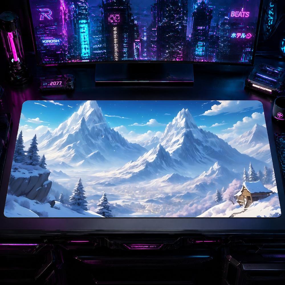 Nature SSnowy mountainser Gami - Desk Setup Natural ulasan dan harga