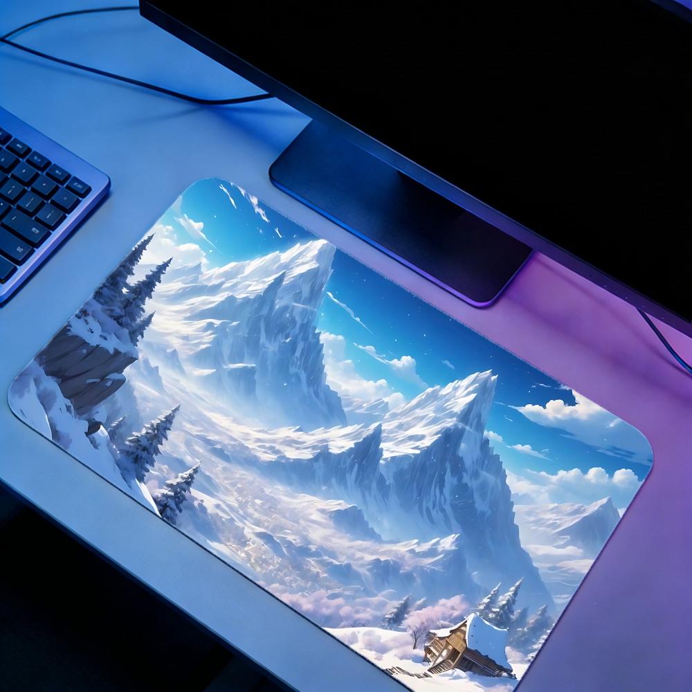 Nature SSnowy mountainser Gami - Desk Setup Natural ulasan dan harga