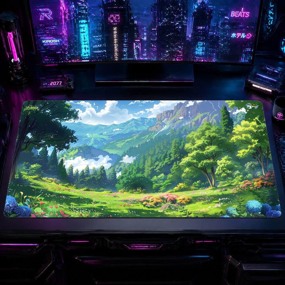 Nature MMountains and forestse - Desk Setup Natural ulasan dan harga