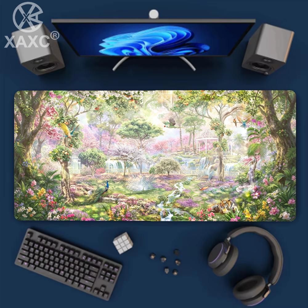 nchanted Forest Desk Mat 90x40 - Desk Setup Natural ulasan dan harga