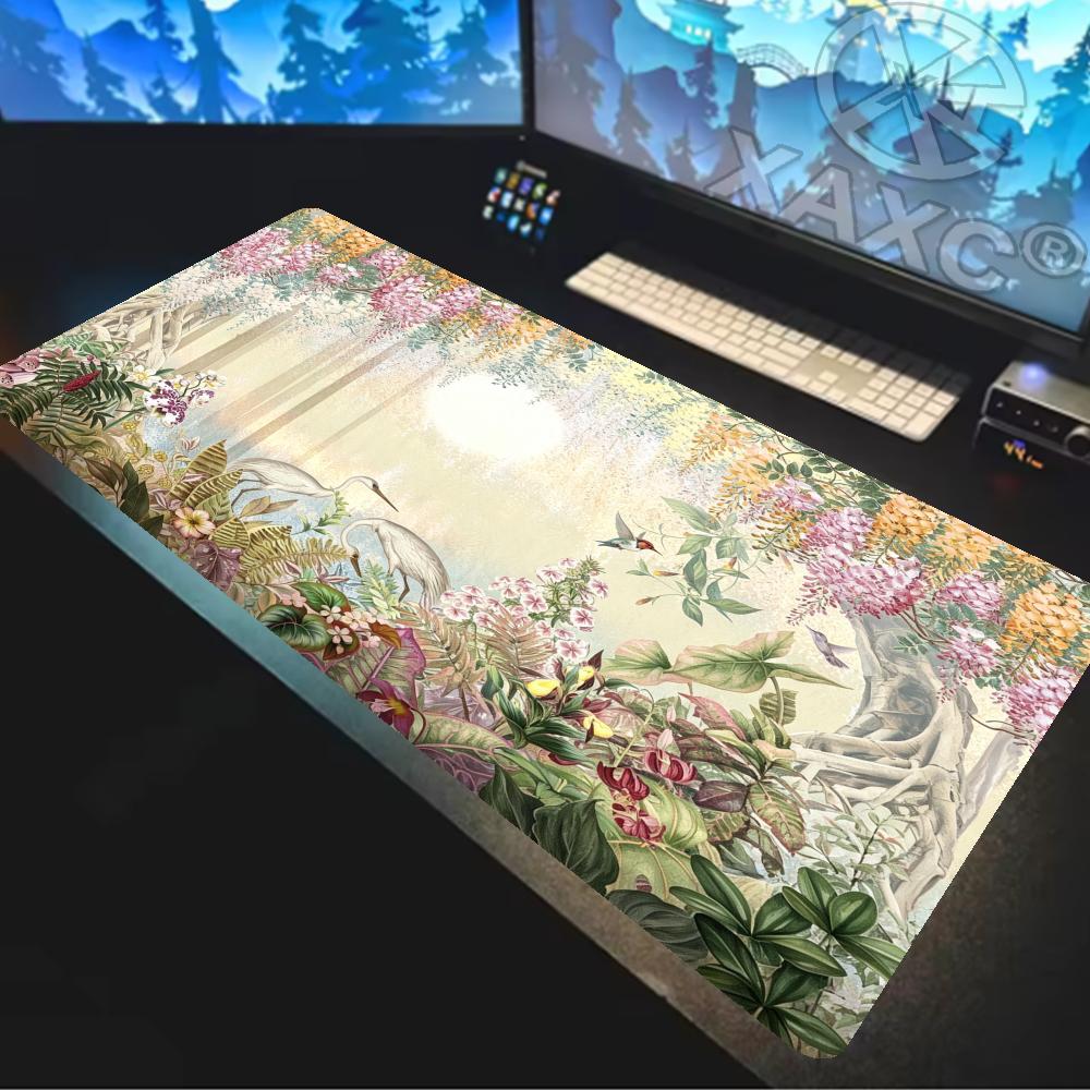 nchanted Forest Desk Mat 90x40 - Desk Setup Natural ulasan dan harga