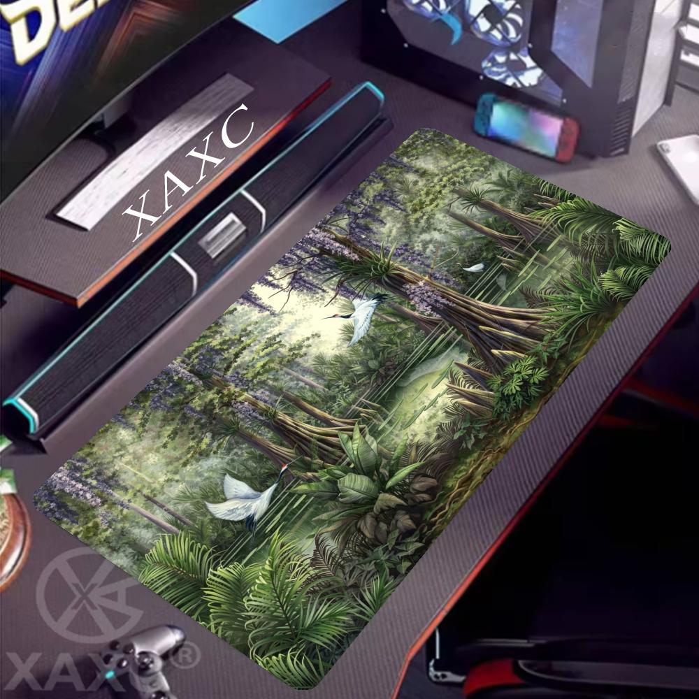 nchanted Forest Desk Mat 90x40 - Desk Setup Natural ulasan dan harga