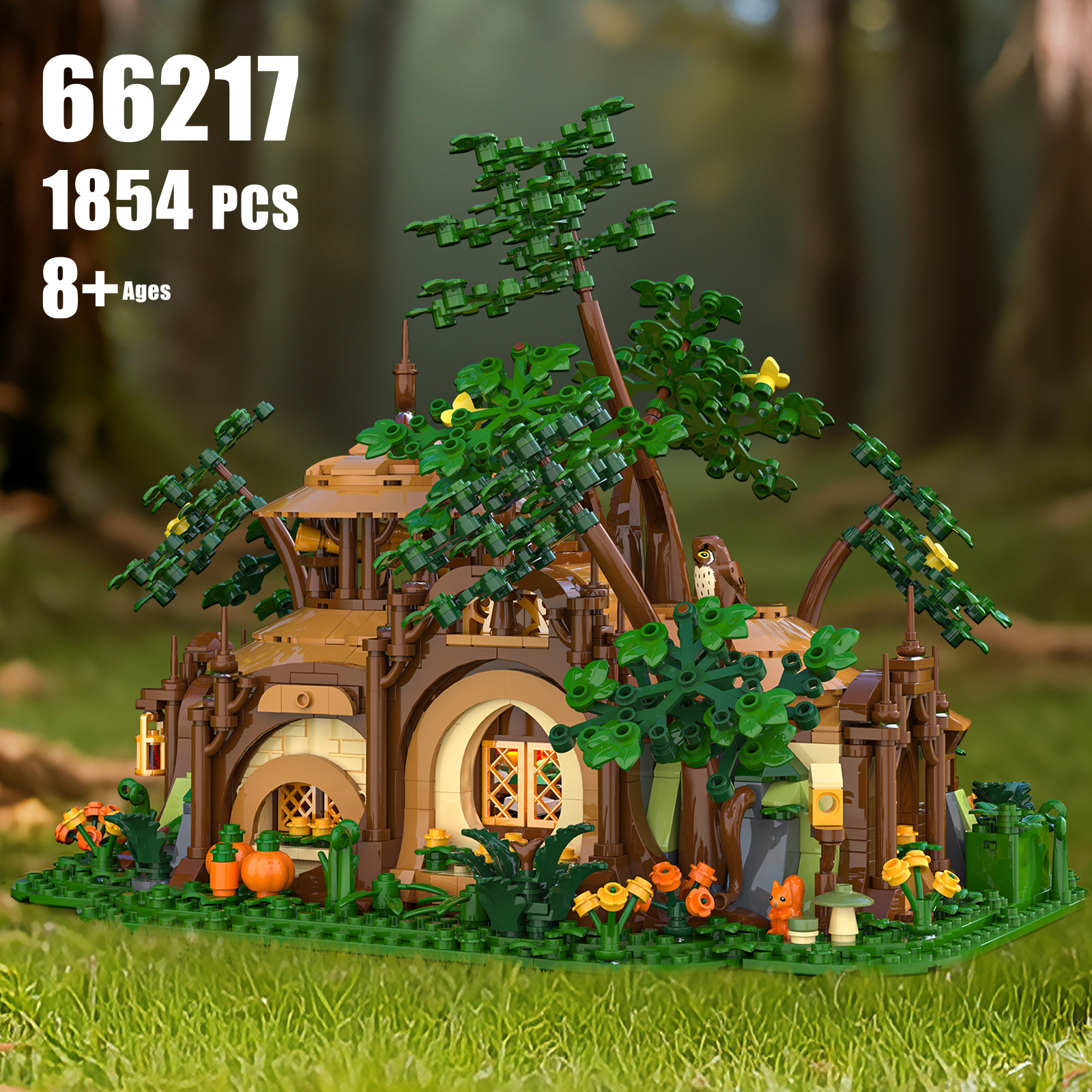 1854pcs Light-up Forest Castle - Desk Setup Kids ulasan dan harga