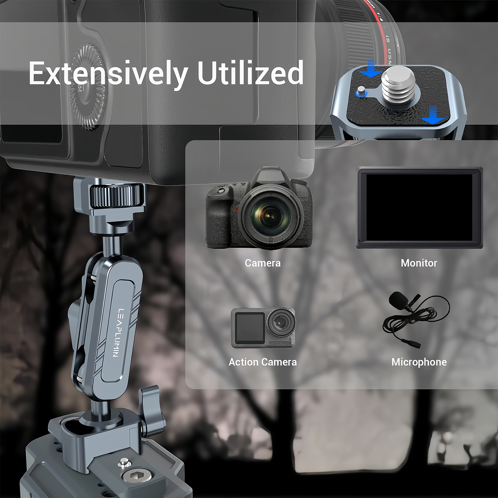 Articulating Magic Arm with NA - Monitor Arm Clamp ulasan dan harga