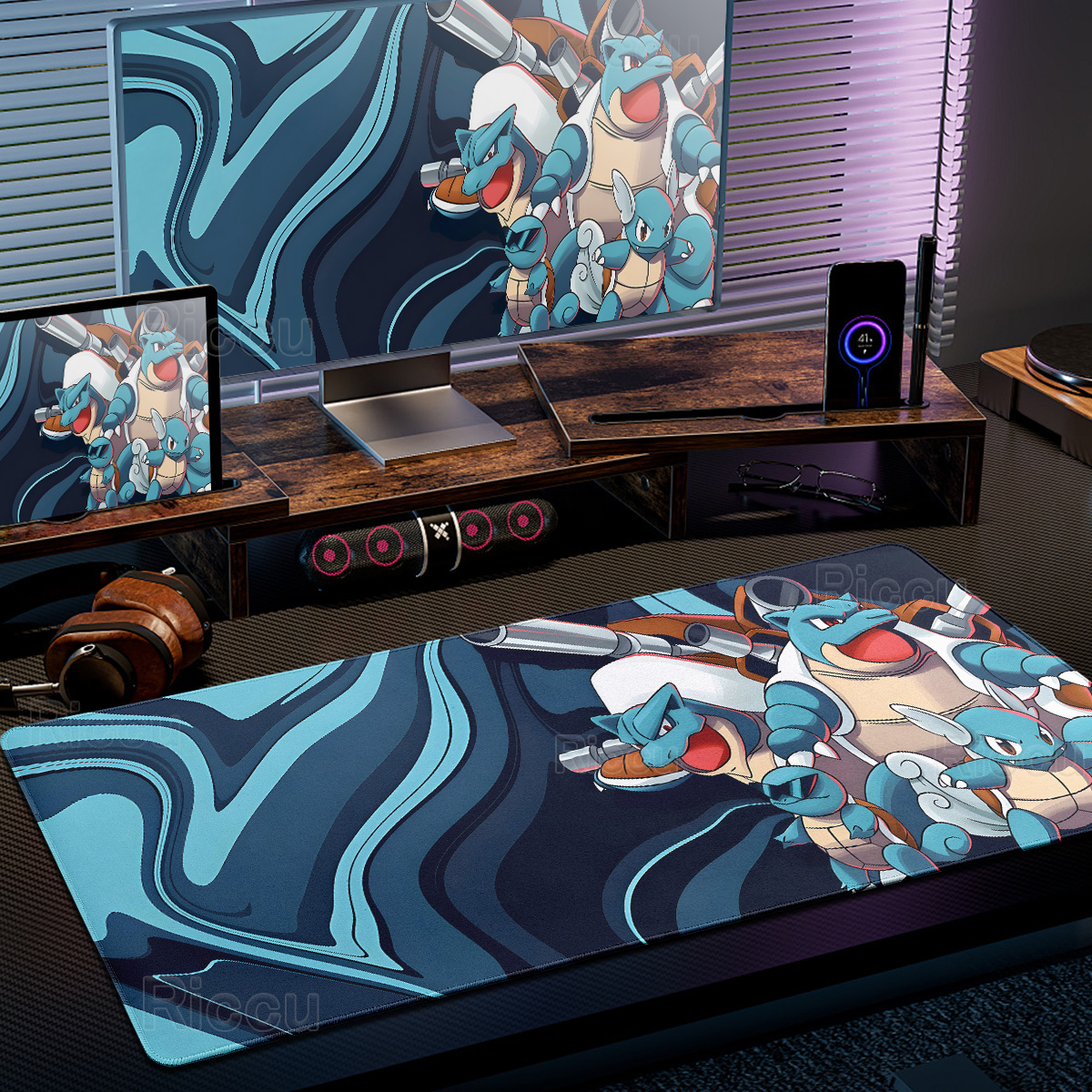 Anime Cartoon P-Pokémon Fluid  - Desk Setup Background ulasan dan harga