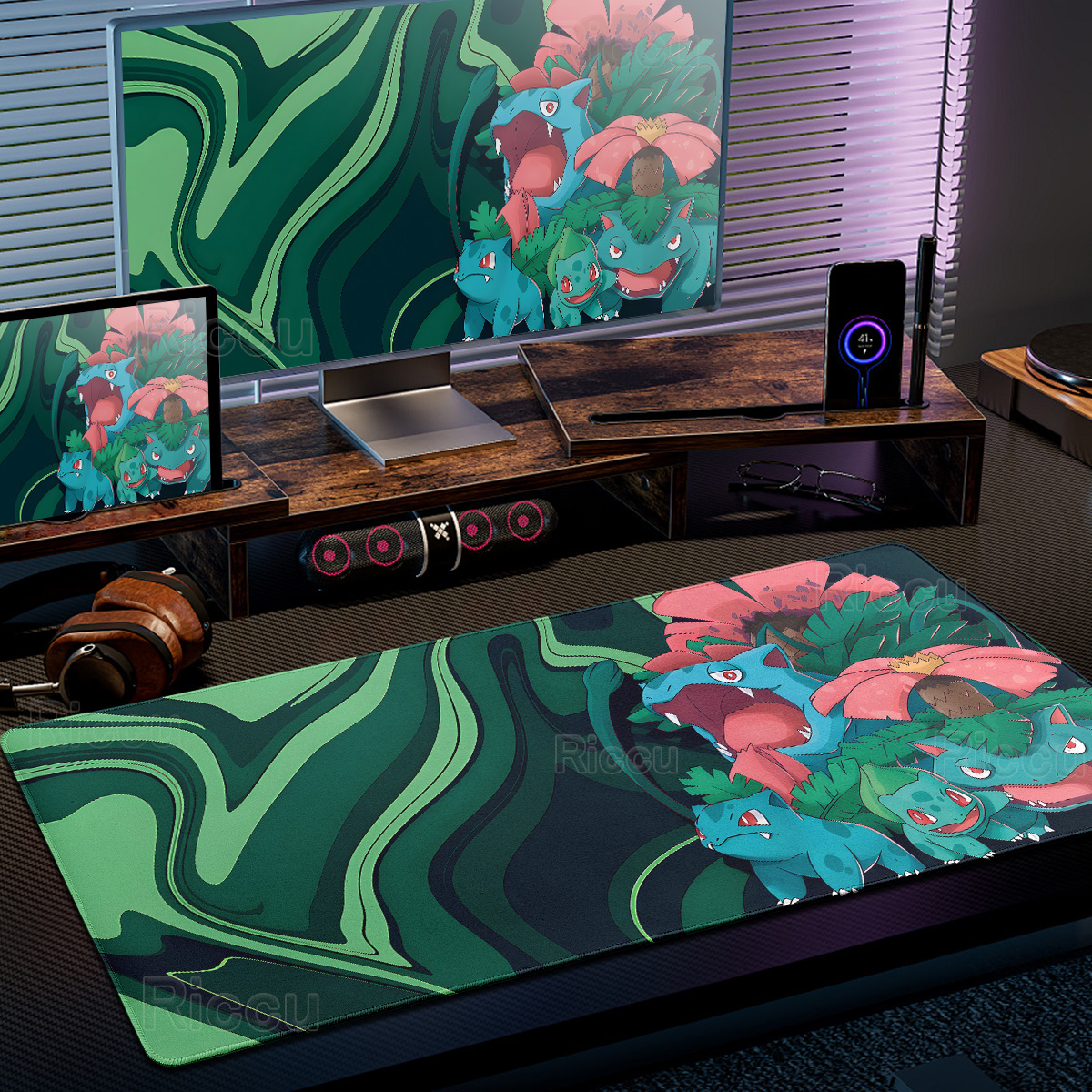 Anime Cartoon P-Pokémon Fluid  - Desk Setup Background ulasan dan harga
