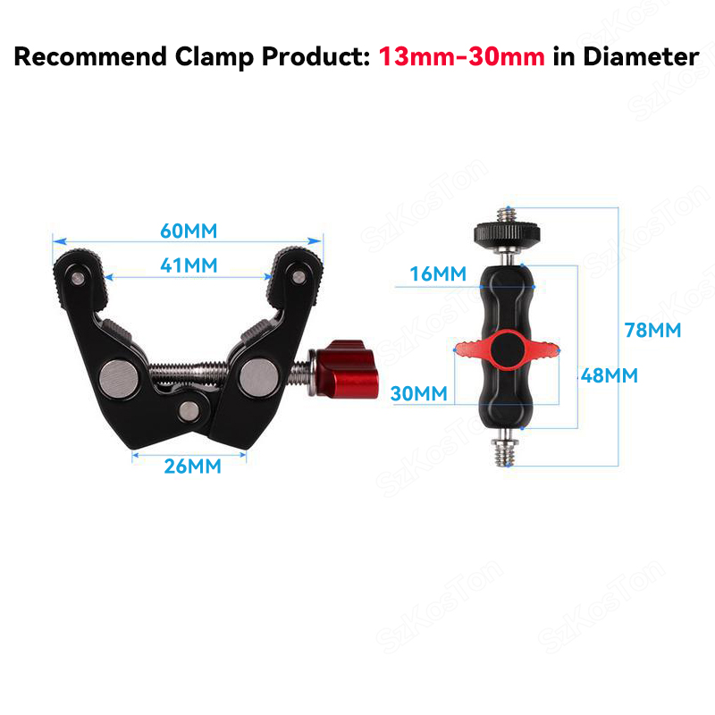 Multi-function Ball Head Super - Monitor Arm Clamp ulasan dan harga