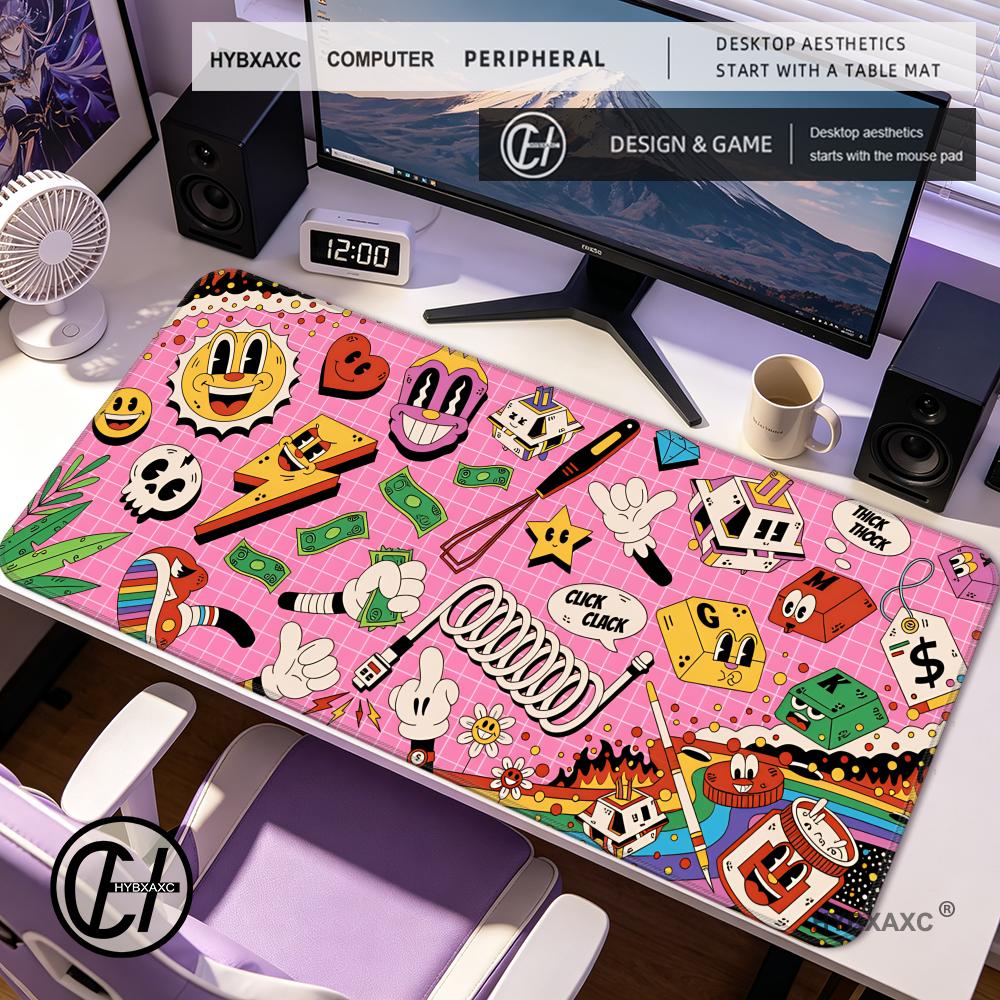 HYBXAXC Graffiti Mausepad Rug  - Desk Setup Diy ulasan dan harga