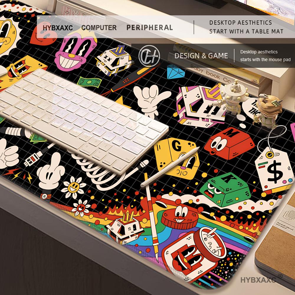 HYBXAXC Graffiti Mausepad Rug  - Desk Setup Diy ulasan dan harga