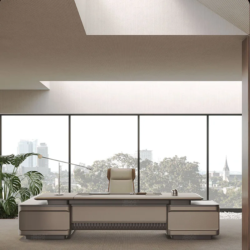 Manicure White L Shaped Wooden - Desk Setup For Office ulasan dan harga
