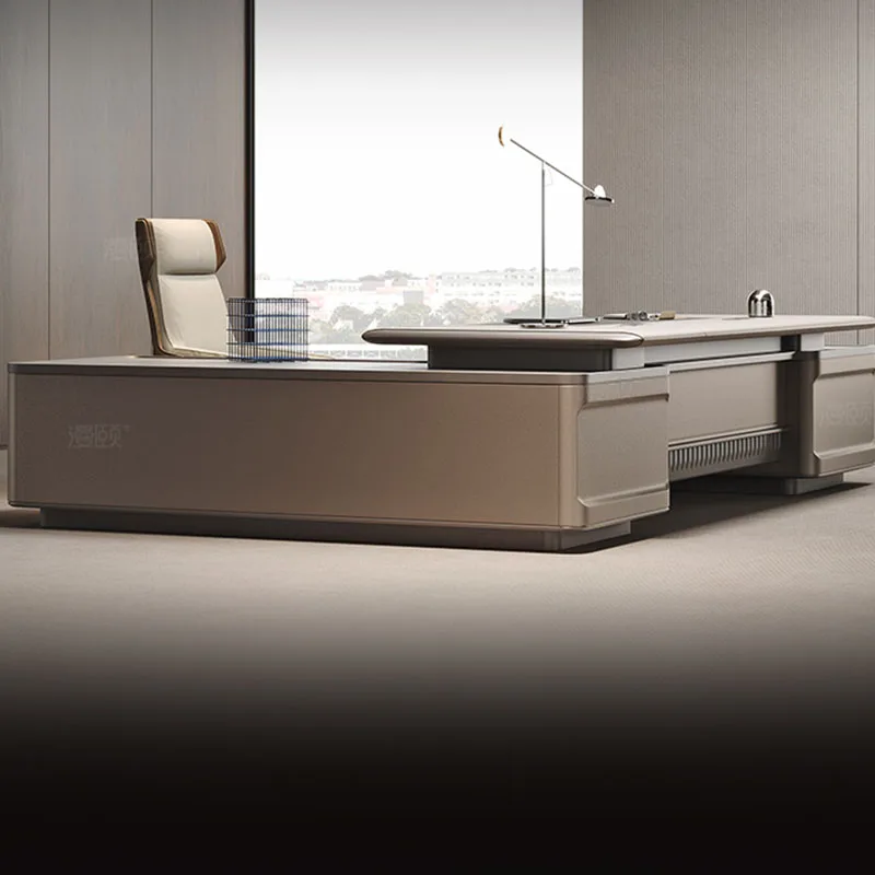 Manicure White L Shaped Wooden - Desk Setup For Office ulasan dan harga
