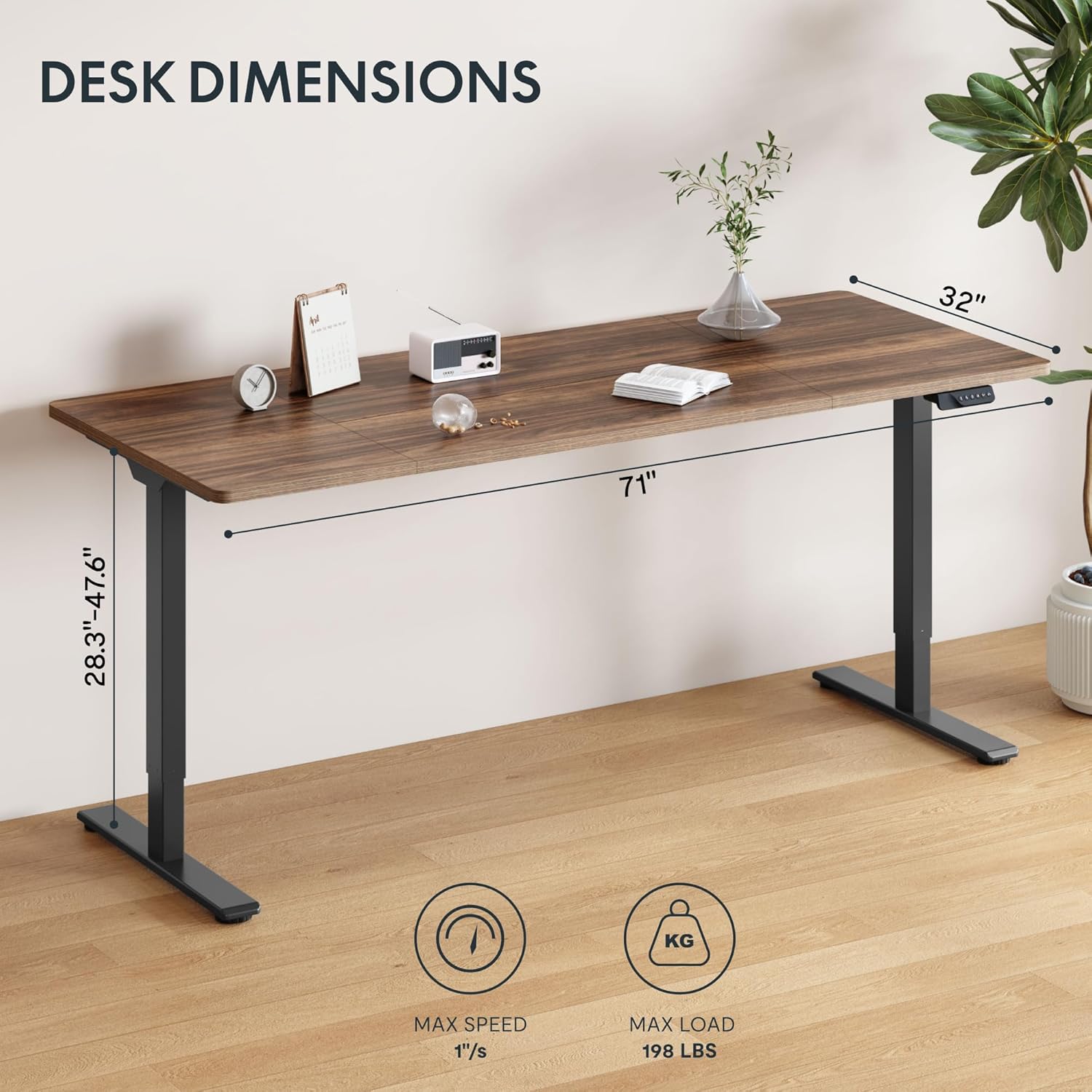 Electric Standing Desk with Du - Desk Setup For Office ulasan dan harga