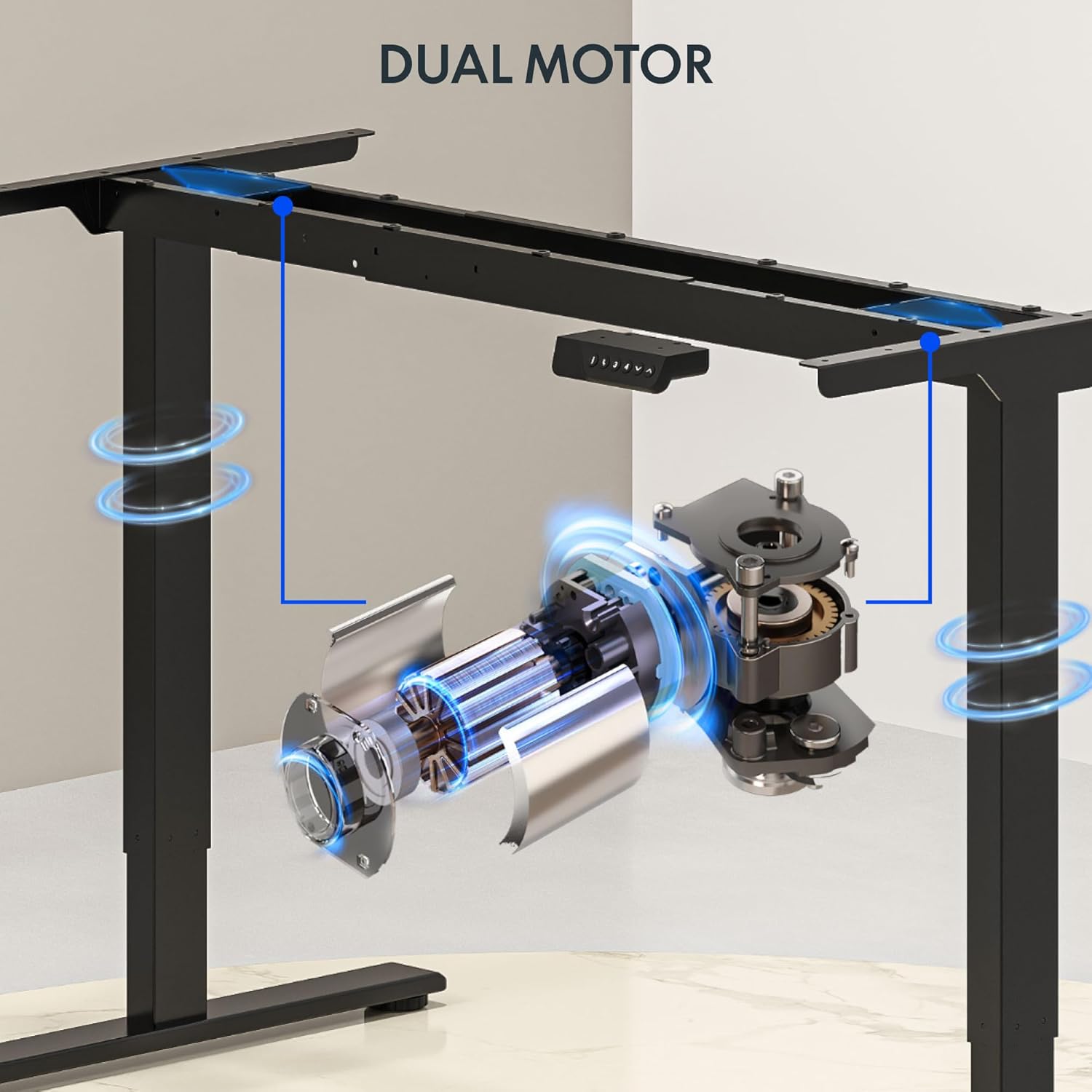 Electric Standing Desk with Du - Desk Setup For Office ulasan dan harga