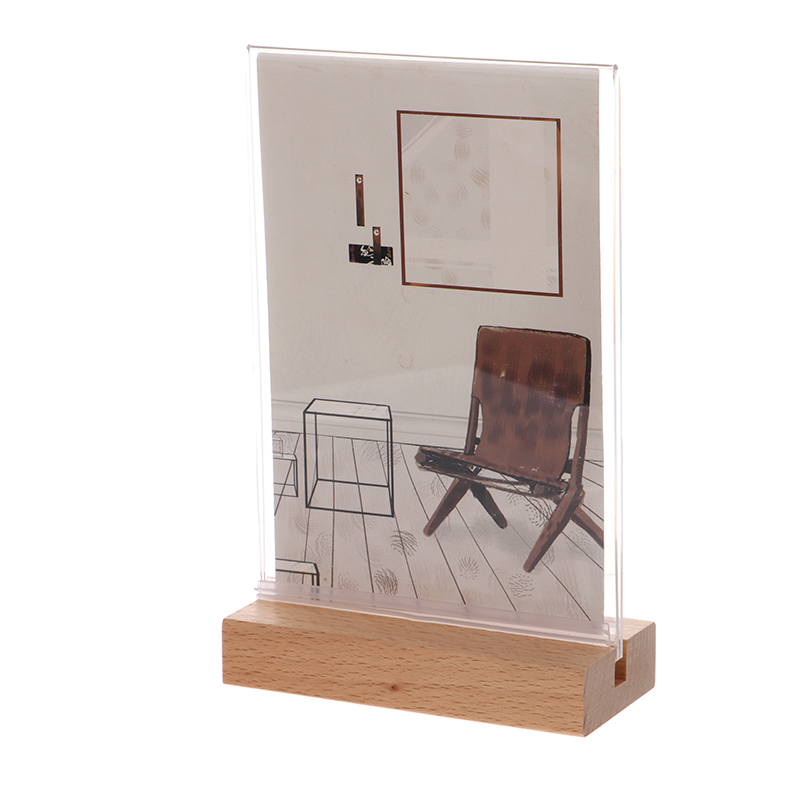 3 Size Transparent Acrylic Fra - Desk Setup Photo ulasan dan harga