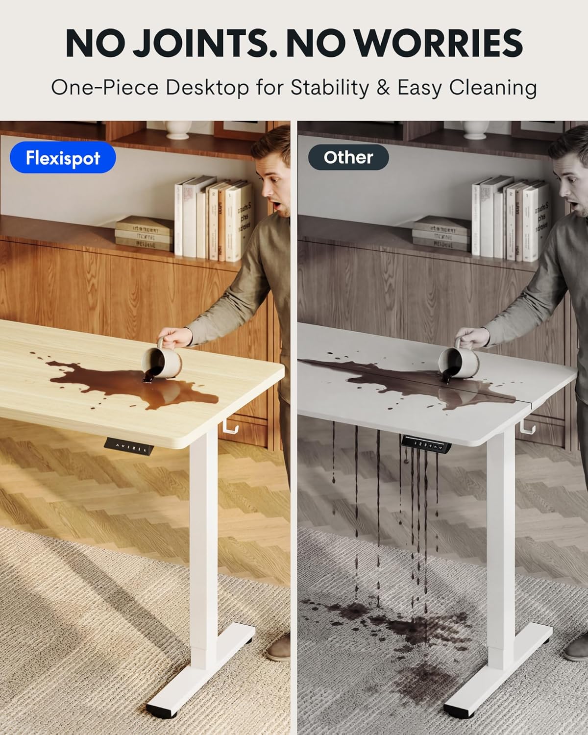 Electric Height Adjustable Sta - Desk Setup For Office ulasan dan harga