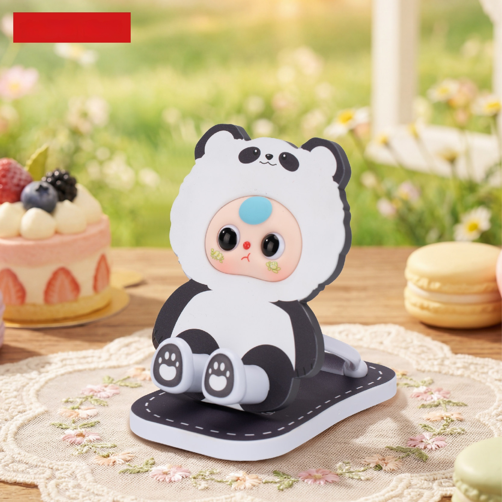 Baby Three Foldable Phone Stan - Desk Setup Cute ulasan dan harga