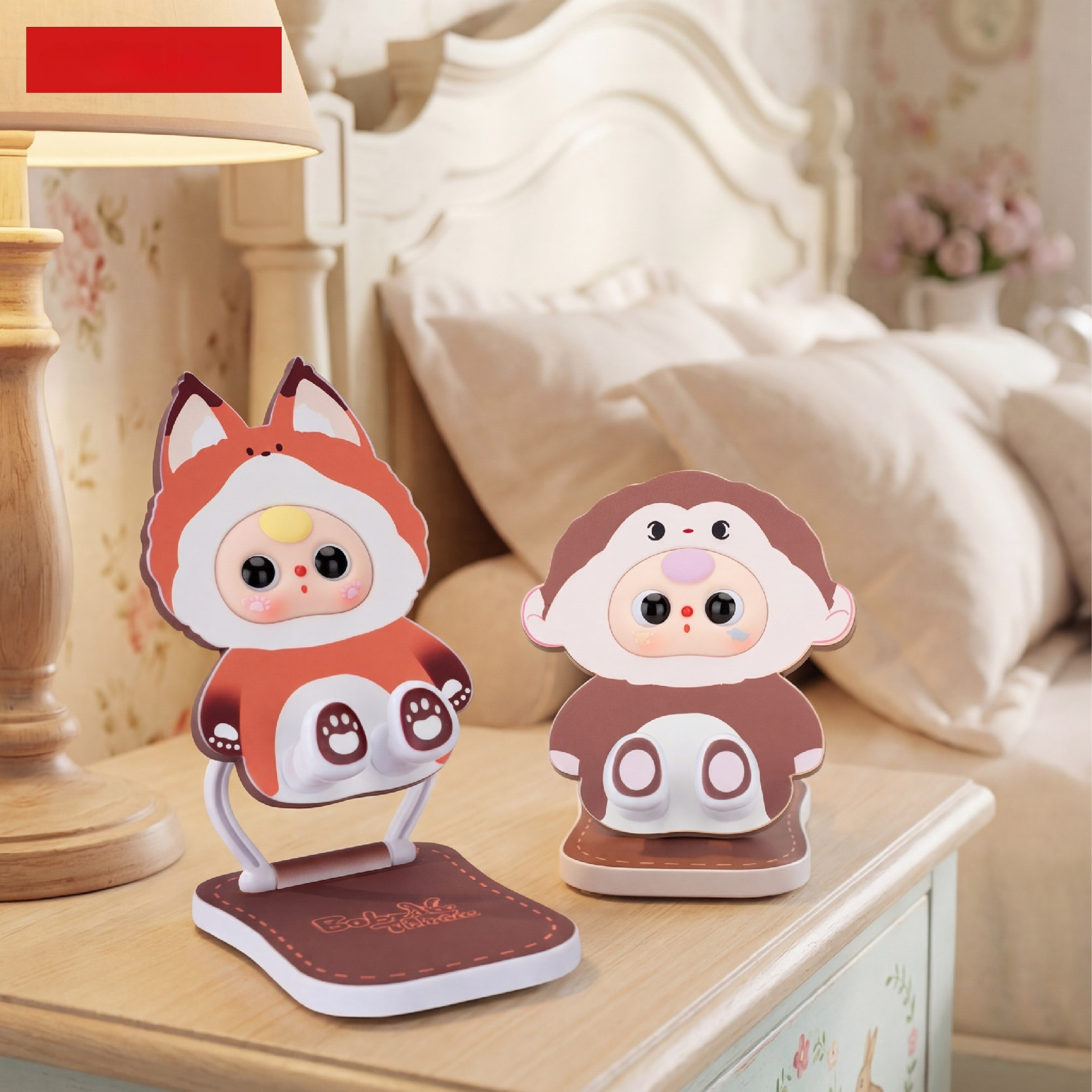 Baby Three Foldable Phone Stan - Desk Setup Cute ulasan dan harga
