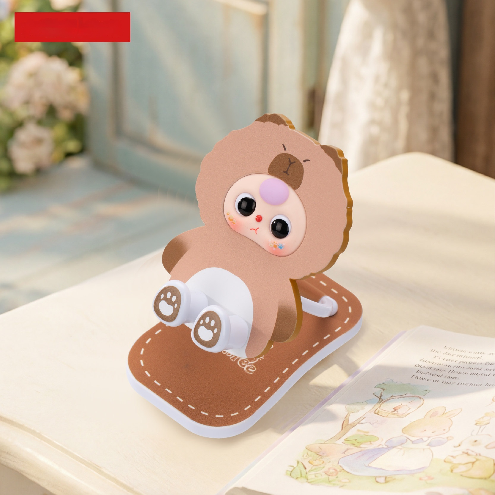 Baby Three Foldable Phone Stan - Desk Setup Cute ulasan dan harga