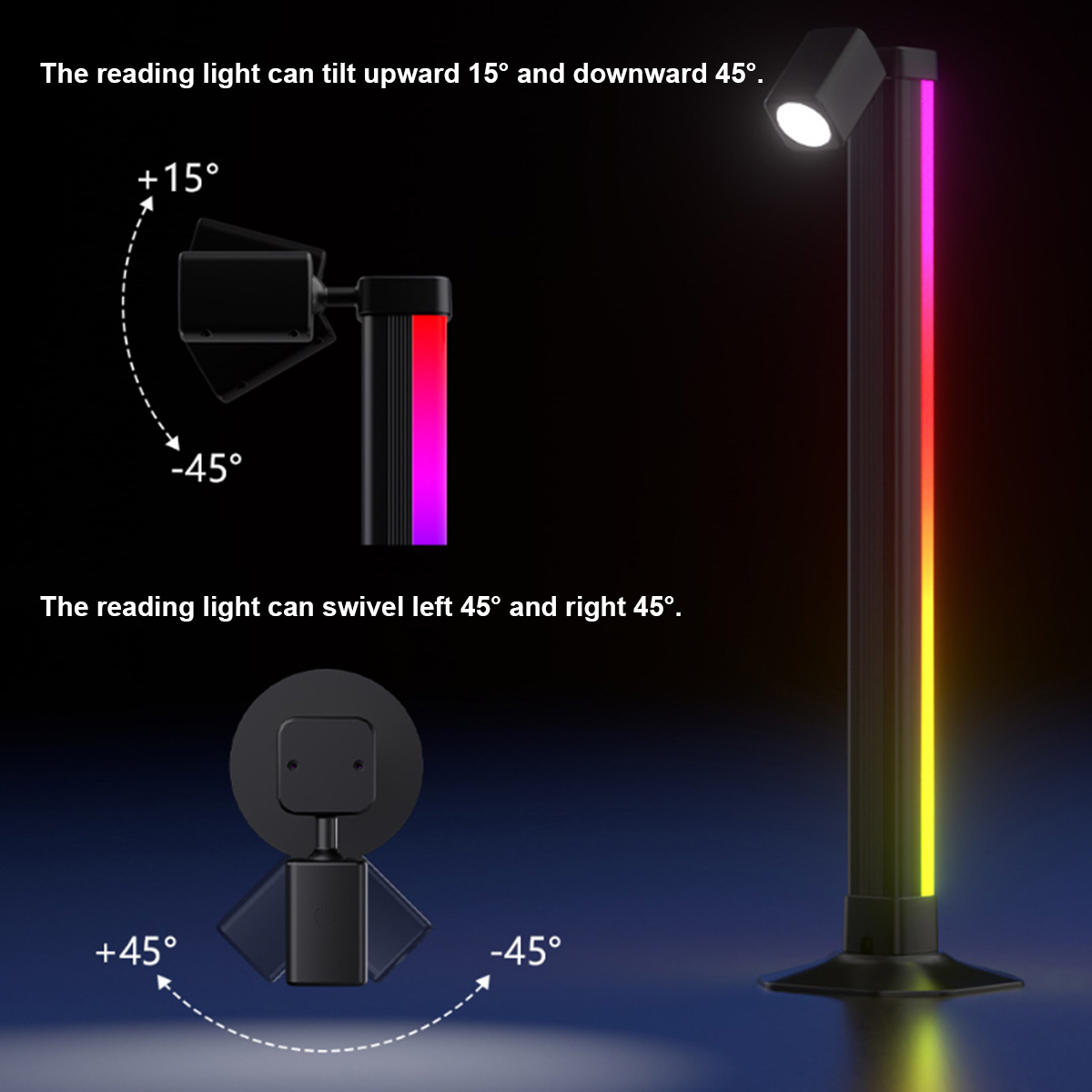Smart Light Bar LED RGB Music  - Desk Setup Background ulasan dan harga