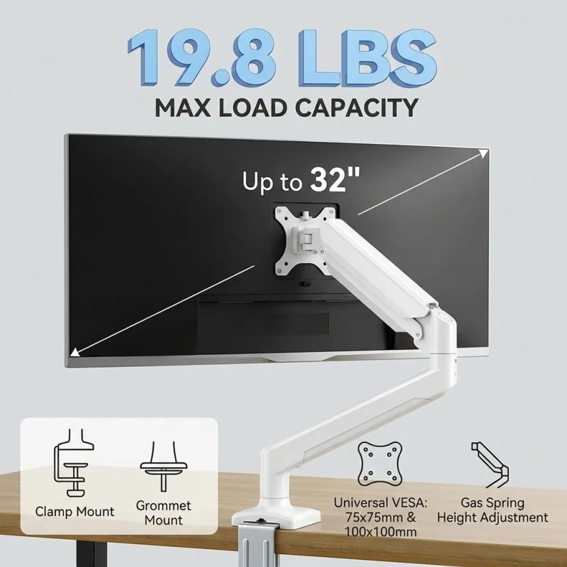 Single Monitor Arm Mount for 1 - Monitor Arm Clamp ulasan dan harga