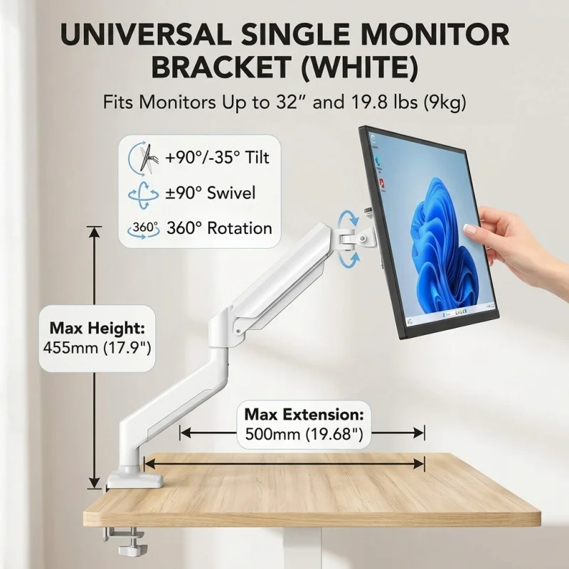 Single Monitor Arm Mount for 1 - Monitor Arm Clamp ulasan dan harga