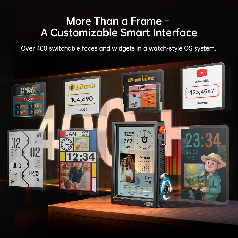 Divoom Times Frame Smart 4K HD - Desk Setup Diy ulasan dan harga