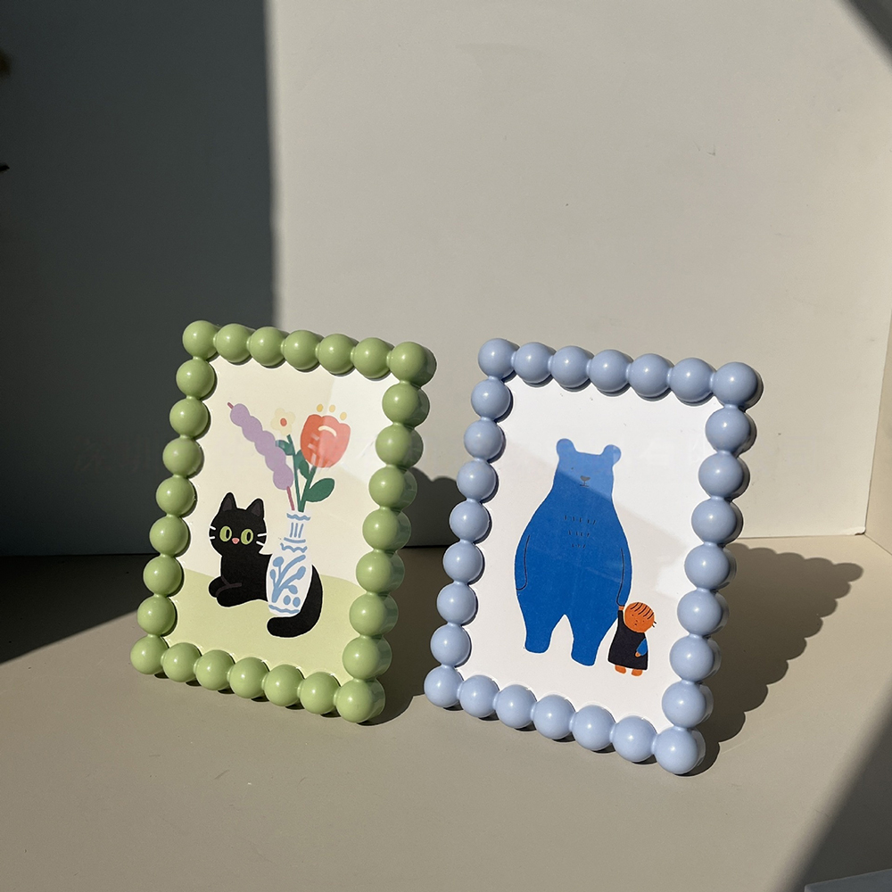 Cute Beaded Photo Frame Fun De - Desk Setup Photo ulasan dan harga