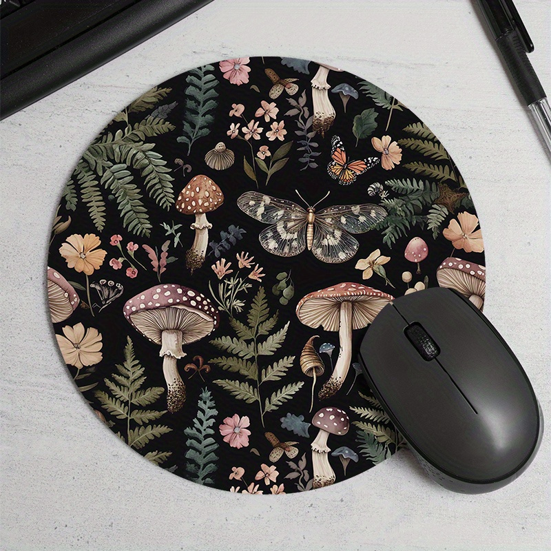 Round Forest Plant Mouse Pad R - Desk Setup For Office ulasan dan harga