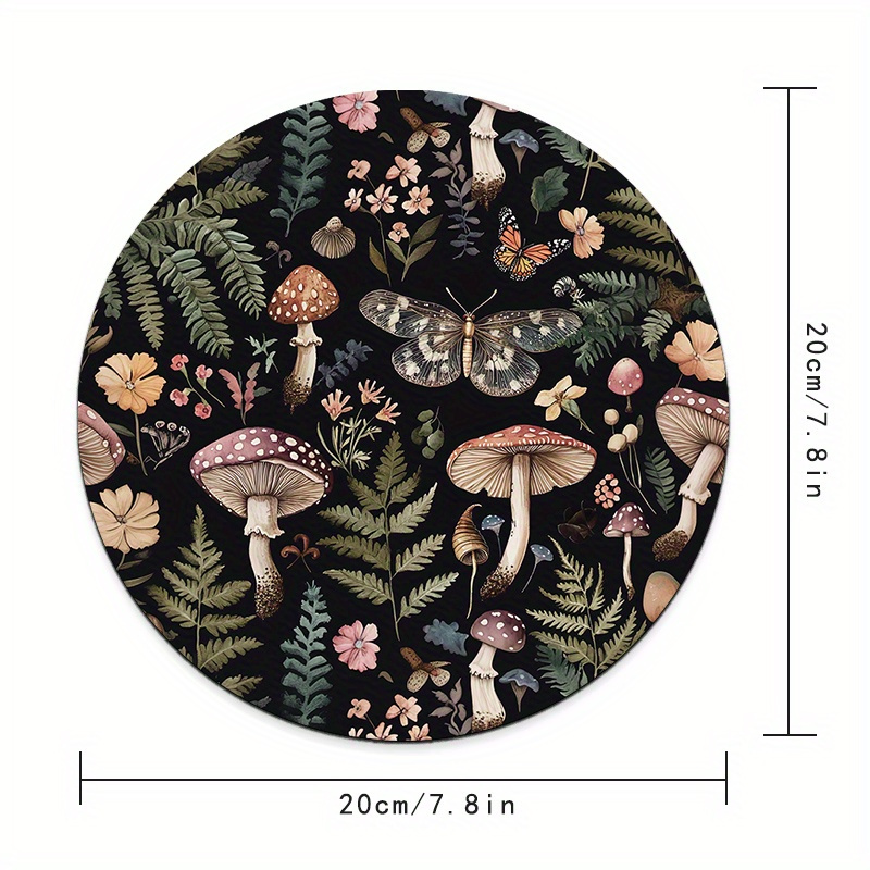 Round Forest Plant Mouse Pad R - Desk Setup For Office ulasan dan harga