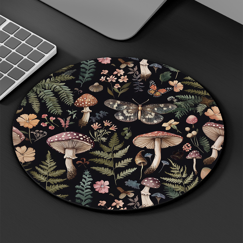 Round Forest Plant Mouse Pad R - Desk Setup For Office ulasan dan harga