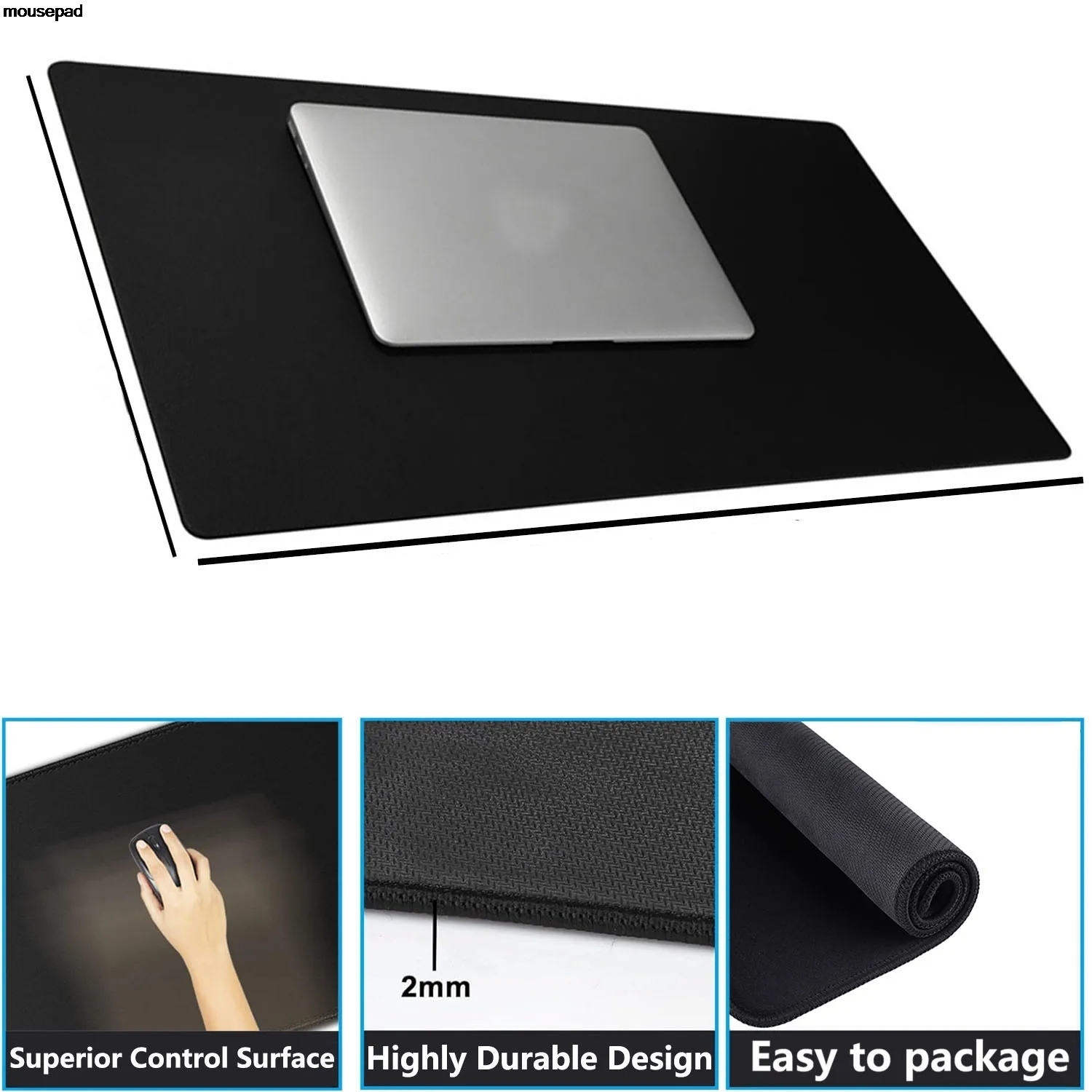 Gray Marble XXL Mouse Pad Gami - Desk Setup Natural ulasan dan harga